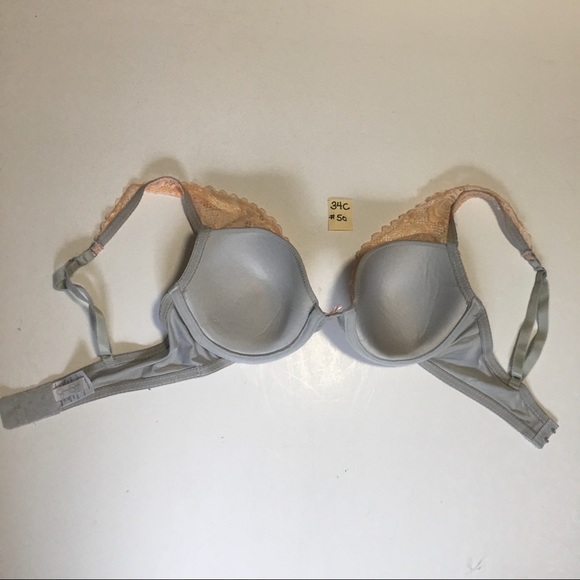 NWOT 34C PEACH & GRAY PACE BRA JESSICA SIMPSON - Picture 6 of 8